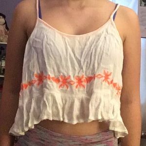 Flowey cropped top